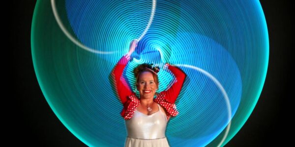 LED hula hoop performance
