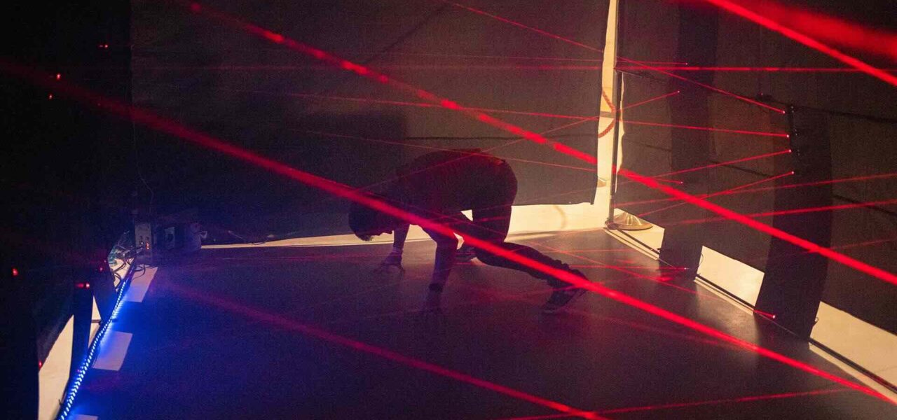 Mobile-Laser-Maze-Game-Orange-Light