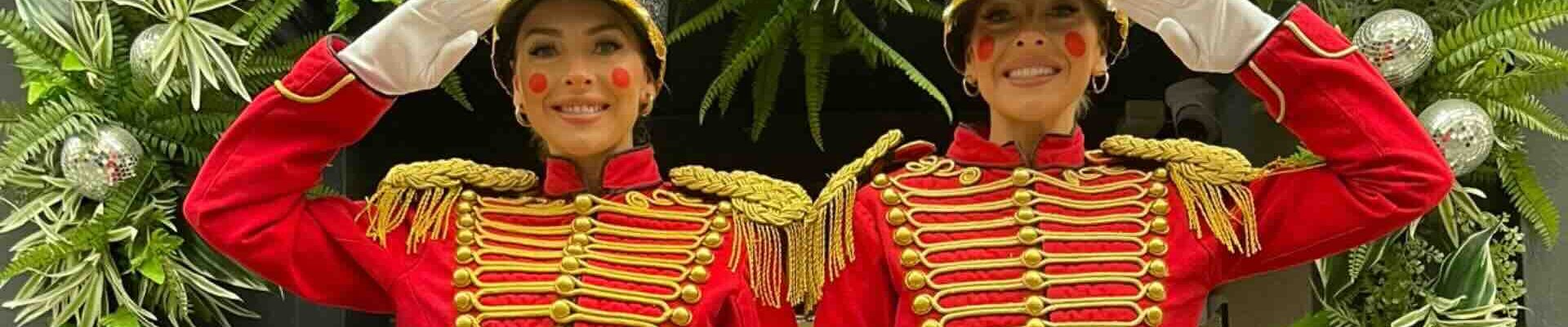 Nutcracker-Stilt-Walkers-Saluting Nutcracker-Stilt-Walkers-Saluting