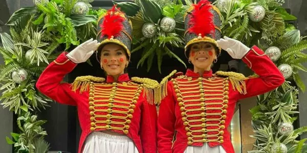 Nutcracker-Stilt-Walkers-Saluting