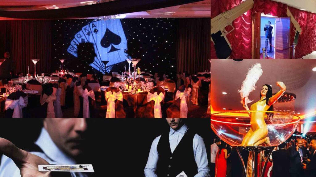Book a Bond Las Vegas theme for a thrilling Christmas Party experience.