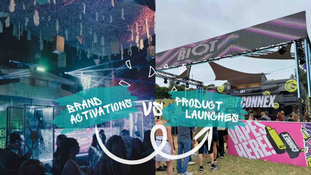 Brand Activation (left) and Product Launch (right) event spaces.