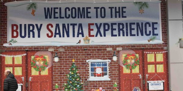 Welcome to the Santa Experience! We can create external signage and decor as well as interior.