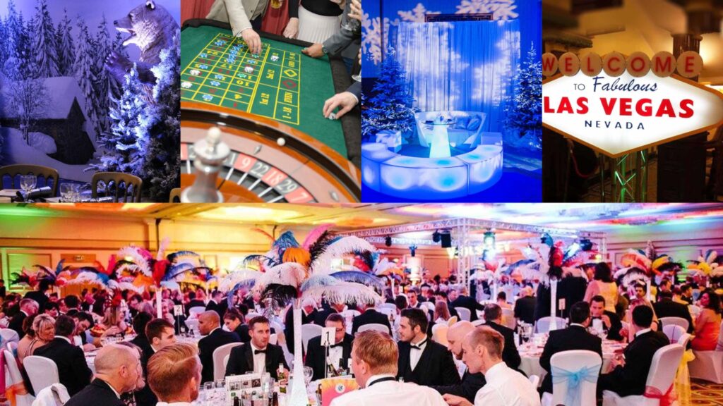 Our array of Corporate Christmas Office Party theme options for your upcoming festivities