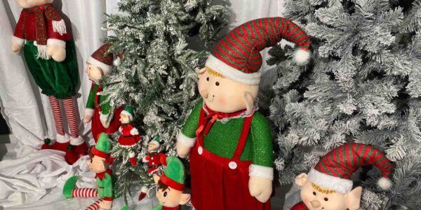 Cute elf set up for Howden Joinery Grotto.