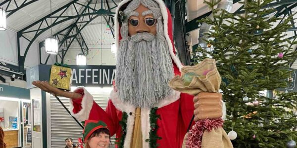Giant-Puppet-Santa-and-Elf