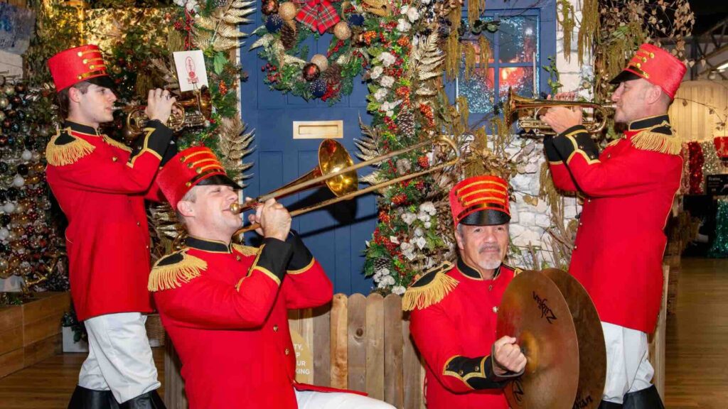 Nutcracker Trumpet Band in Santa's Grotto