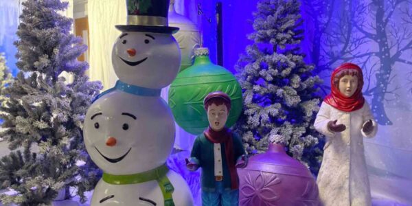 Custom props used for a bespoke grotto at Howdens Joinery.