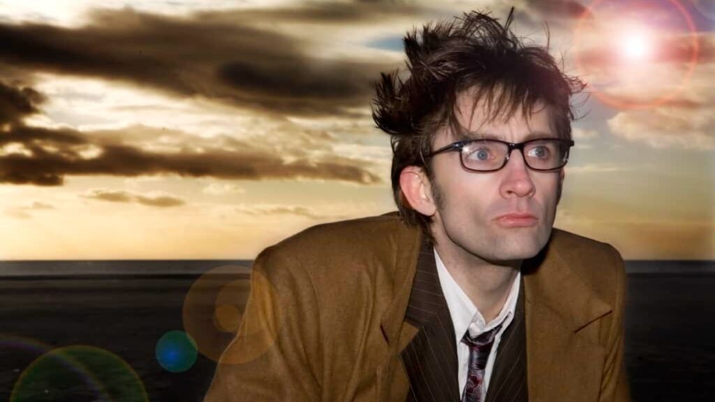 David Tennant Lookalike posing and looking off into distance