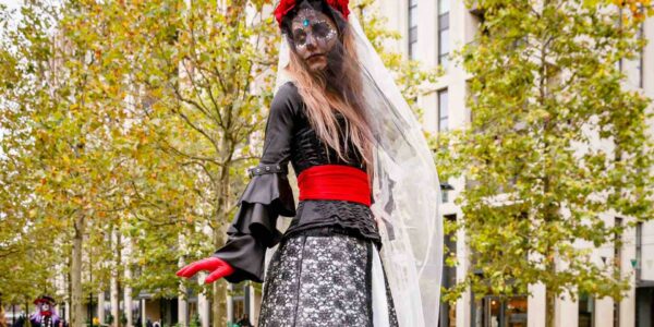 Dia de los Mueros Stilt Walker