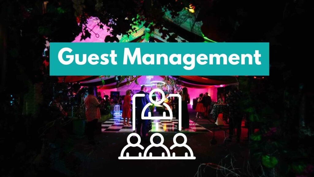 Gala Dinner Guest Management infographic.