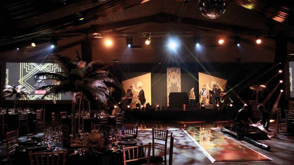 Great Gatsby stage for creative staging.