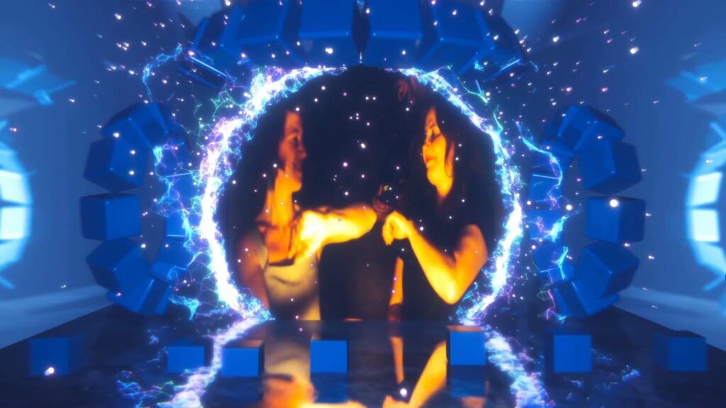 Immersive entertainment showcased at an event