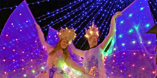 LED Angel Stilt Walker Entertainers