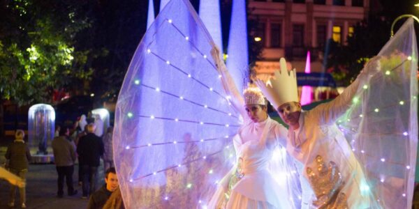 LED Light Up Walkabout Stilt Walkers