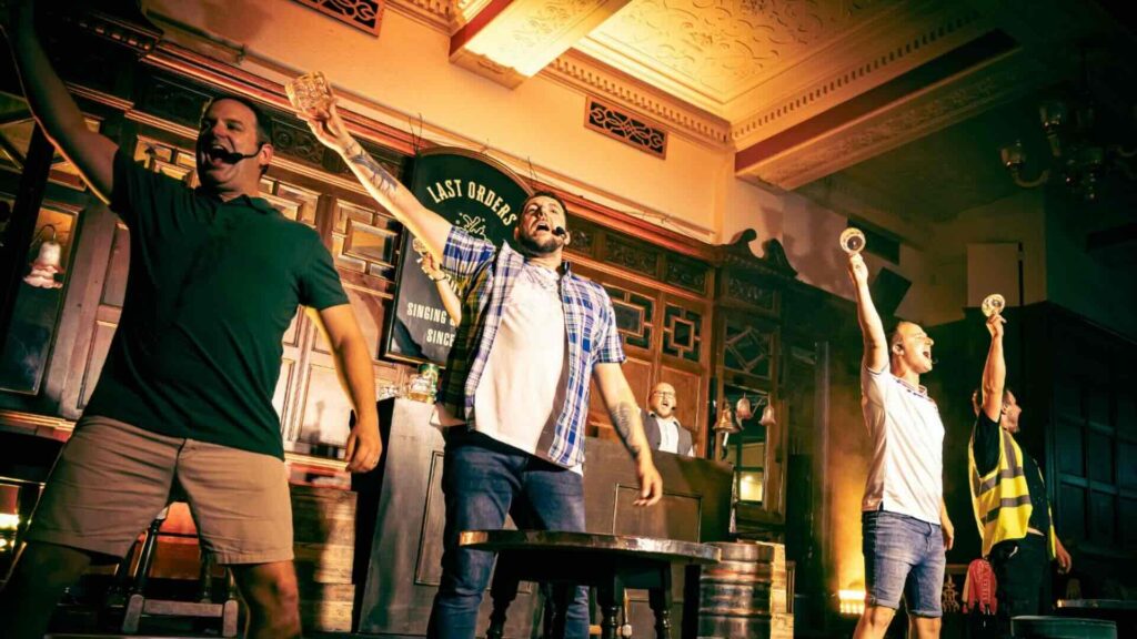Pub Entertainment showing off a comedic performance