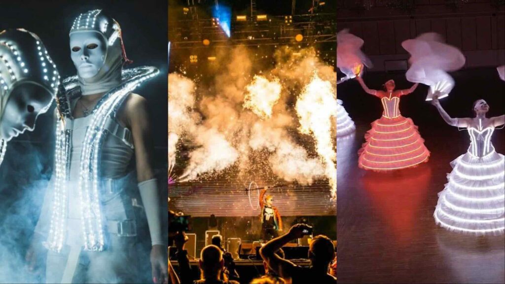 These annual dinner activity ideas are sure to be livened up with our LED Robot Dance Shows