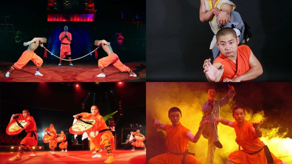 Kung Fu Performers are a traditional Chinese New Year act featuring daring martial arts.