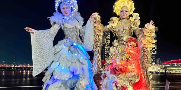 Moon and Sun Stilt Walkers