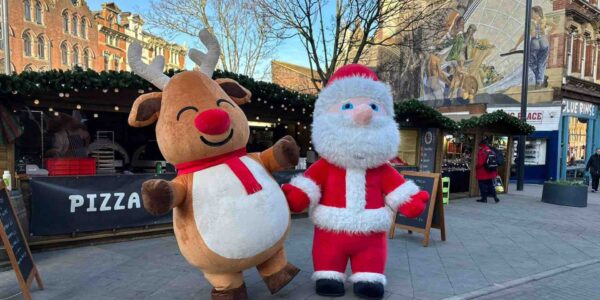 Reindeer and Santa walkabout Mascots
