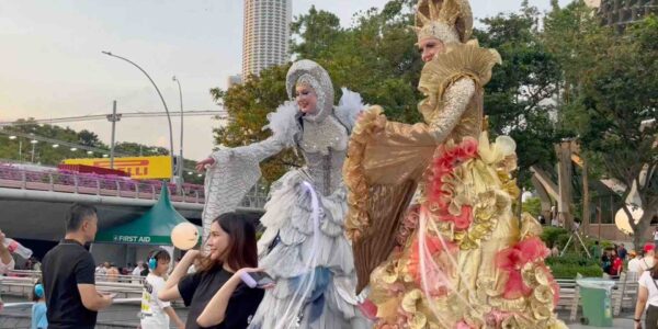 Sun And Moon Stilt Act