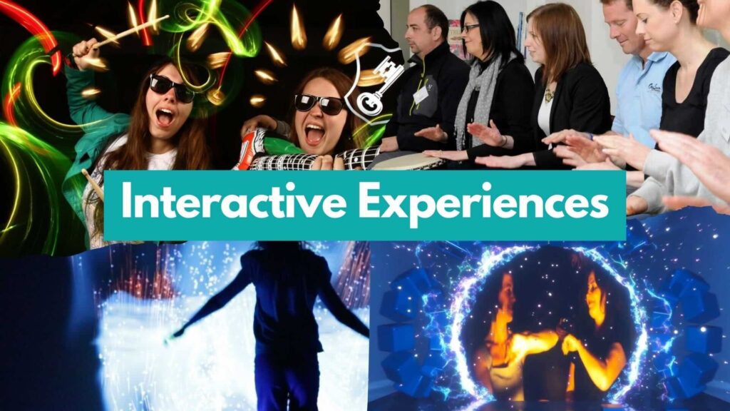 Collage of interactive experiences inspired from cultures around the world.