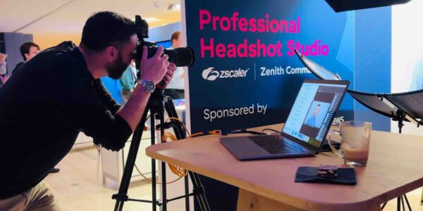 Professional headshot booth