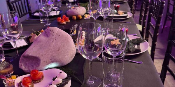 Luxury catering provided for Fresha Office in London for Christmas party.