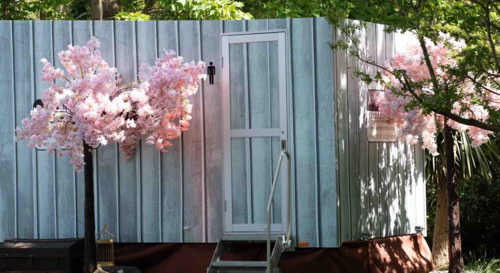 Festival style portacabin.