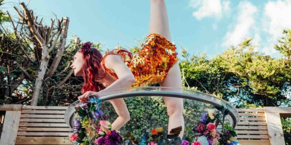Giant-Floral-Martini-Glass-Dancer-Posing
