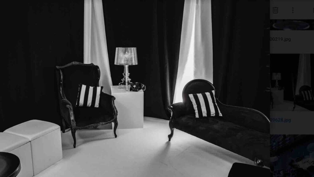 A black and white dream circus theming for luxury