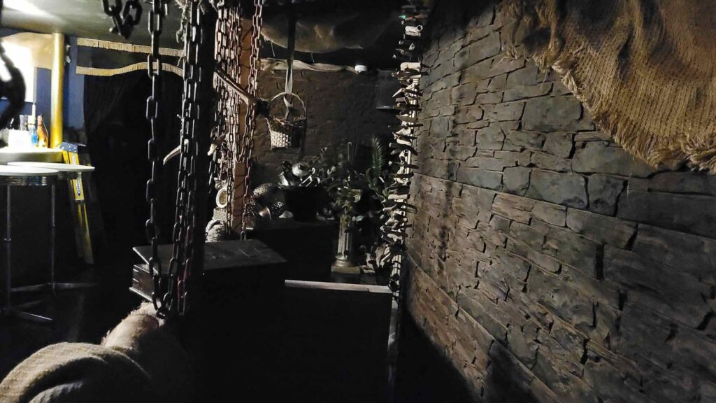 London Reign nightclub set production building in progress.