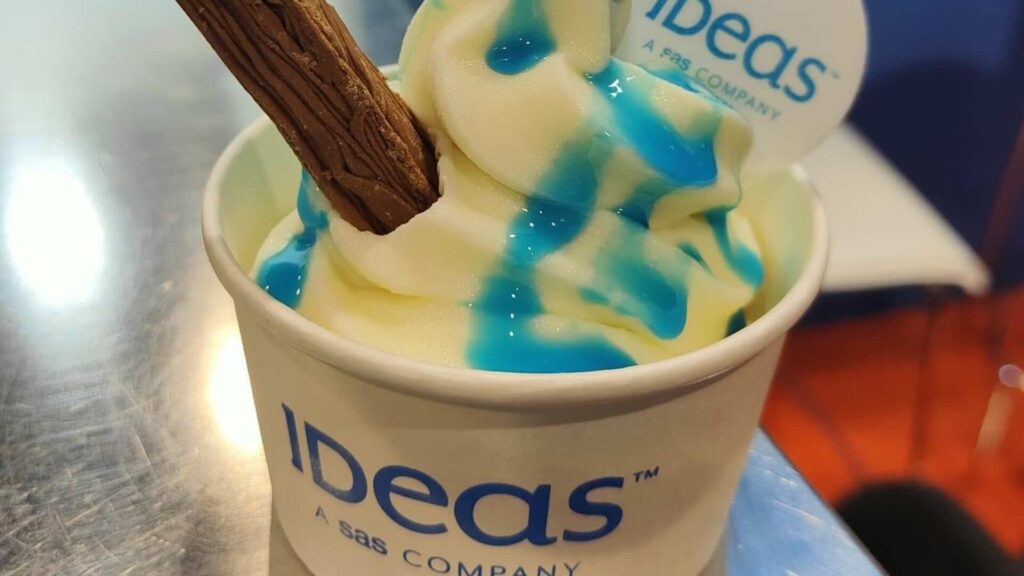 Branded ice cream at an event