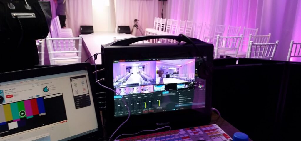A hybrid event setup