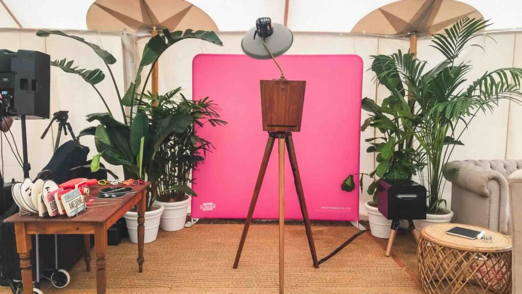 A vintage photo booth for events