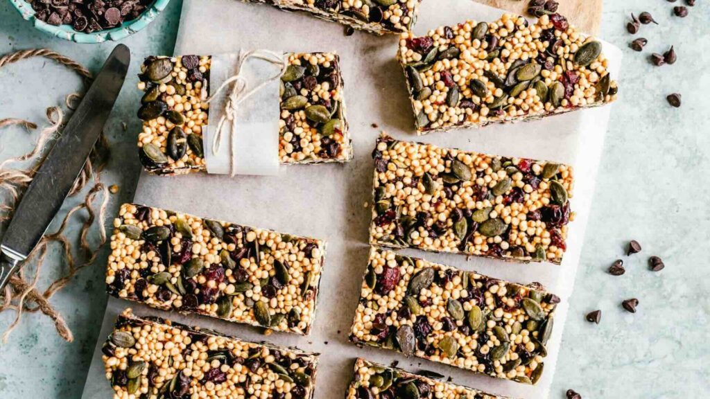 Healthy multi grain bars perfect for team building events.