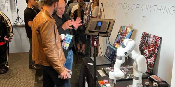 Robotic-Artist-Live-Painting-influencer-event