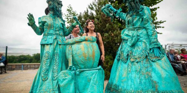 Turquoise-and-Gold-Living-Statues-Halloween-Events