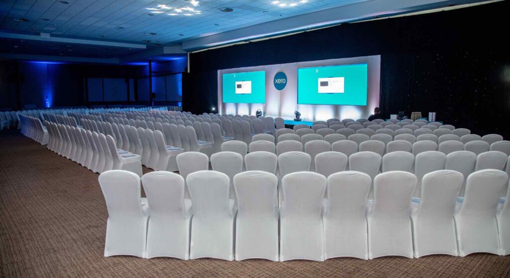 A conference event with streamlined advanced technology