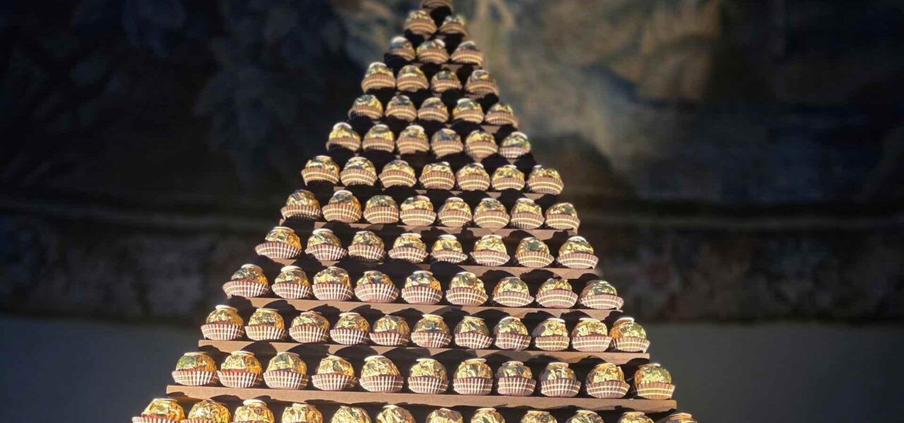 Chocolate Pyramid at the Chubb Gala Dinner