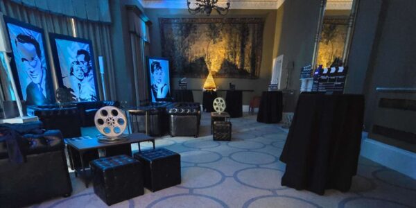 Hollywood-Themed Corporate Event Lounge