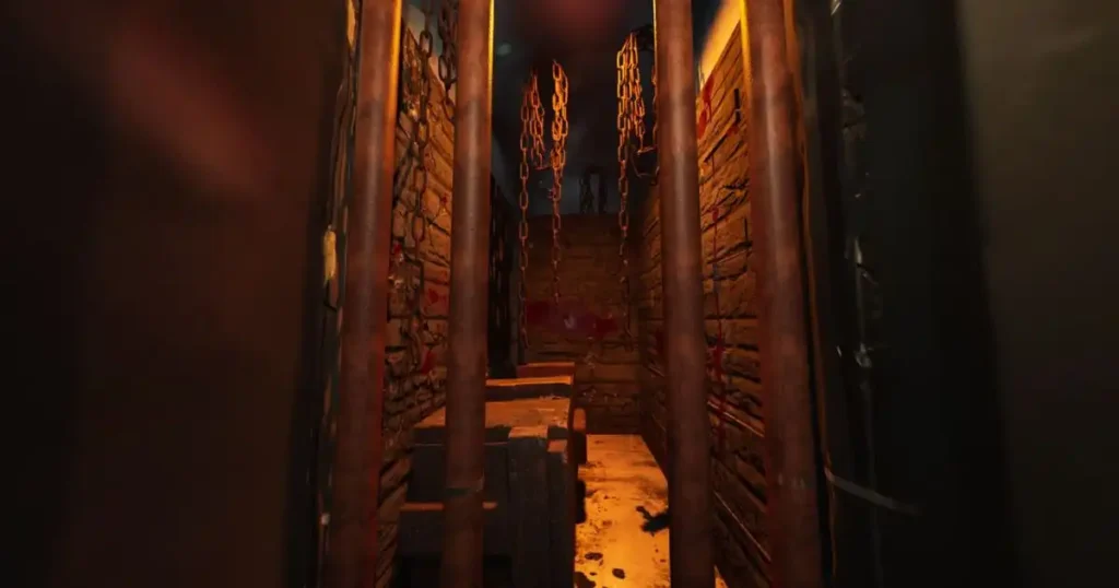 Prison venue theming event concept designed for the REIGN nightclubs cloakroom area. 