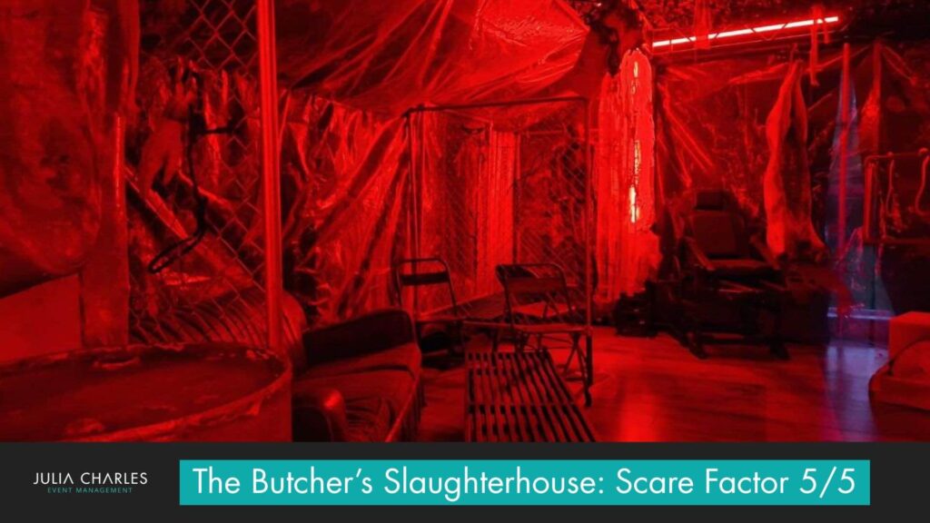 The Butcher's Slaughterhouse theme: scare factor 5/5.