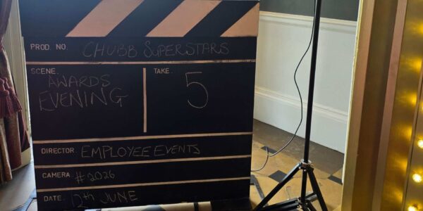 Chubb Hollywood-Themed Event Clapperboard