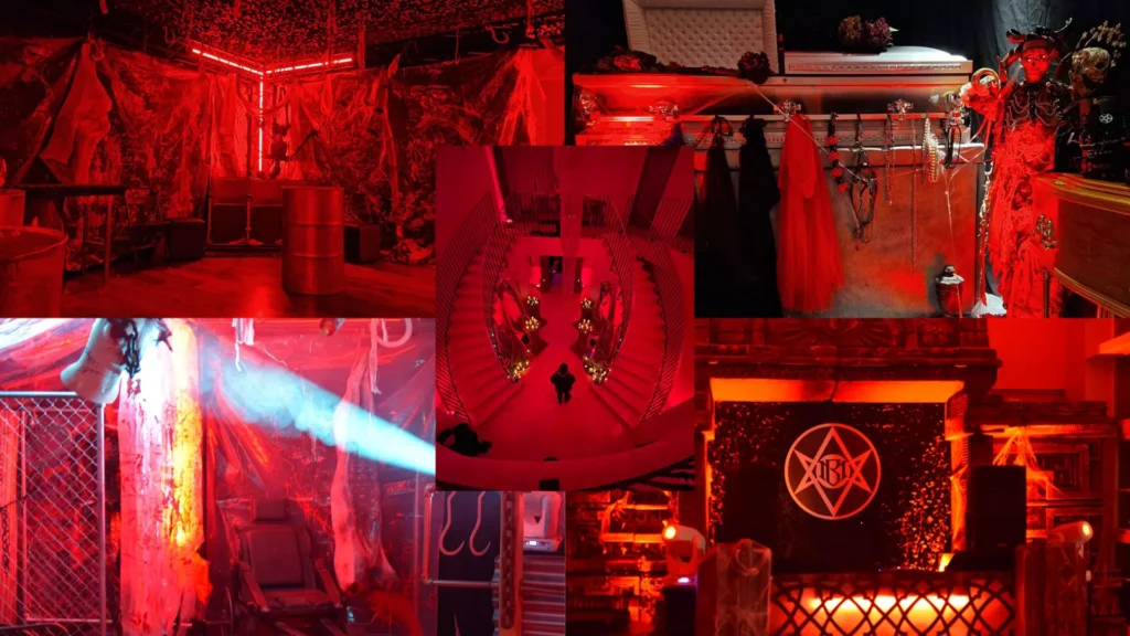 Large-scale Cult Awakening event theming and premium house dressing.