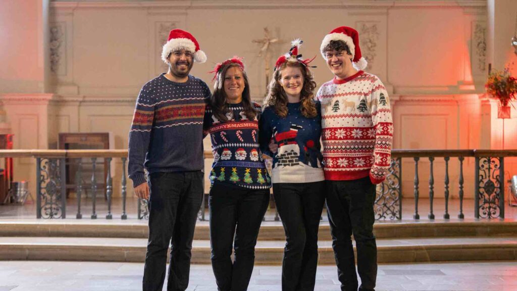 Christmas secret singers for your corporate office events.