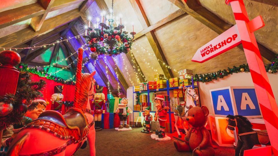 A Santa's workshop toy theme for events.