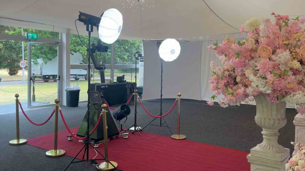 A glambot used on the red carpet at a luxury corporate event.