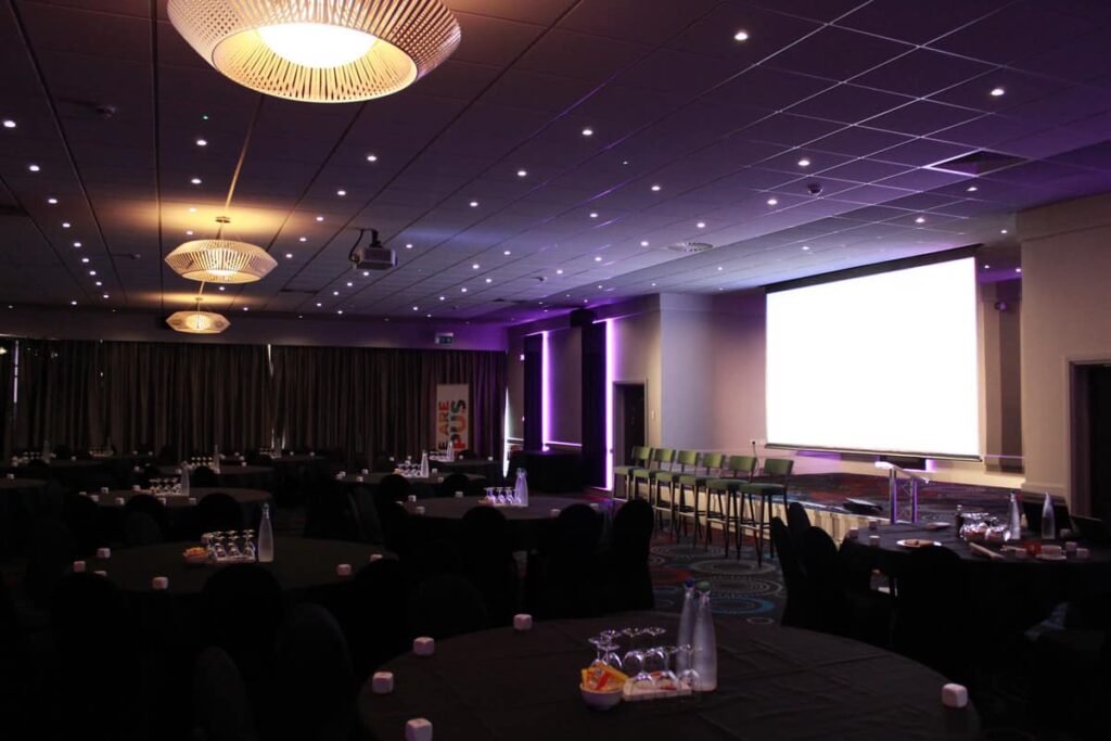 A behind the scenes image from the Opus Energy conference. 