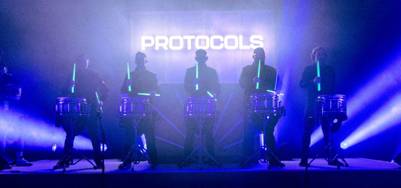 Festival-Theme-Drummers-At-Conference